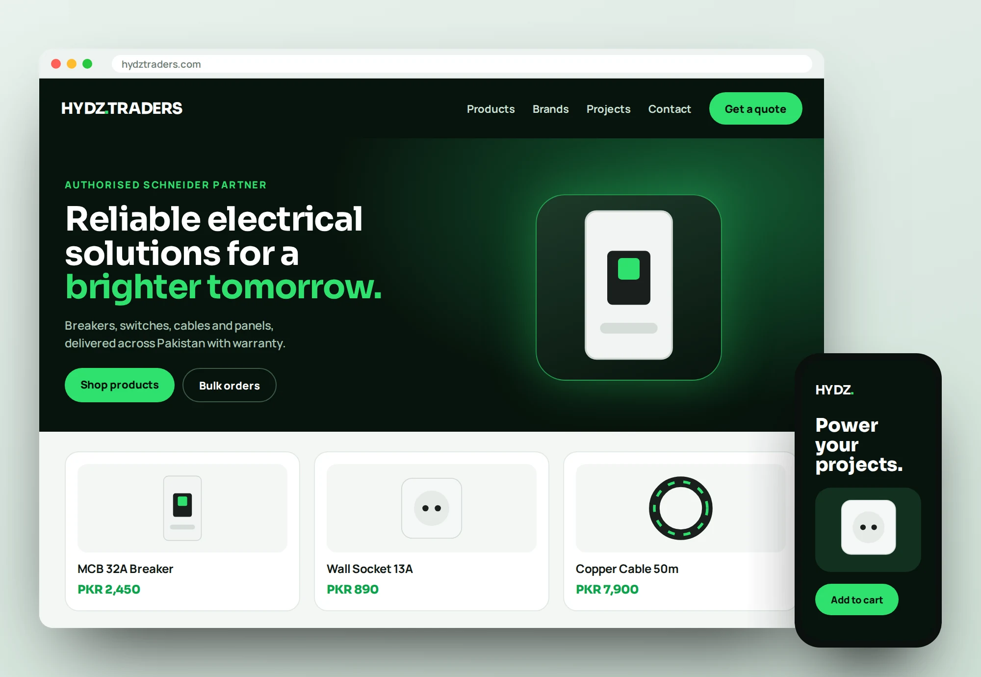 Hydz Traders website project by The Hazn